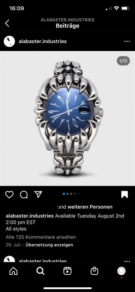 fake alabaster industries watch